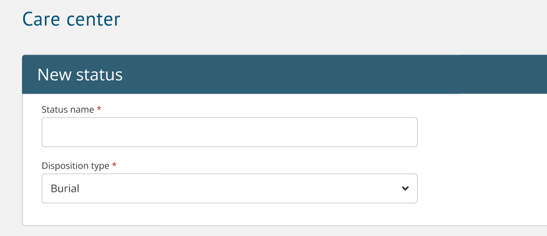 New status fields