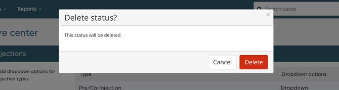 Final Delete status arrest message 