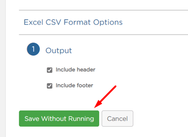 Save without running