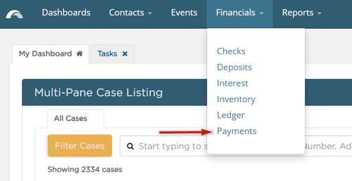 Financials > Payments