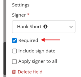 Required setting in editor