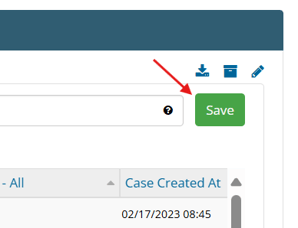 Green save button