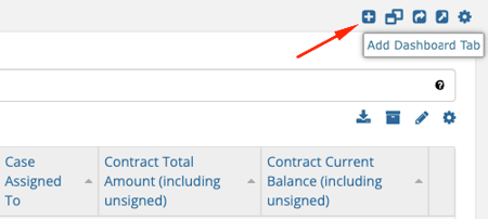 add dashboard button icon