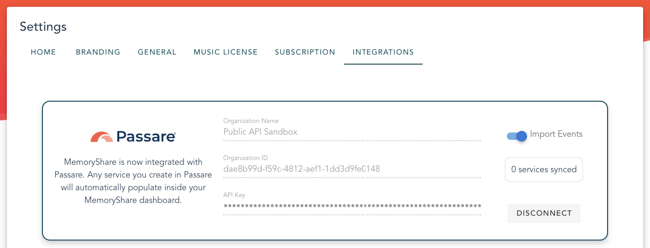 Successful Passare integration card