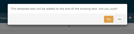Arrest message for adding obituary text