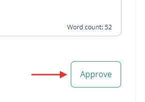 Approve obituary button