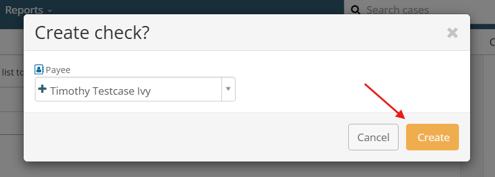 Create check modal