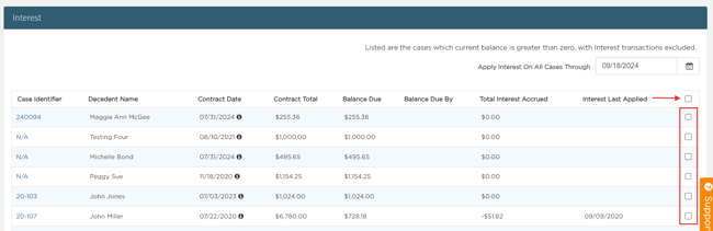 Interest page