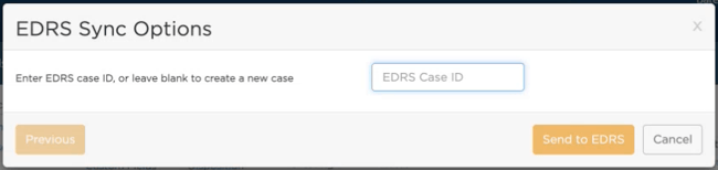 edrs sync options modal