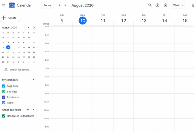 gif showing how to connect to google calendar