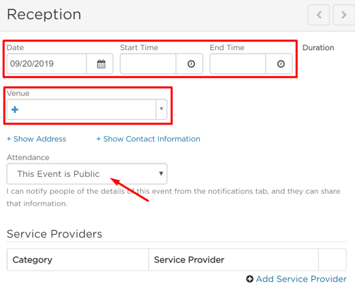 Reception fields