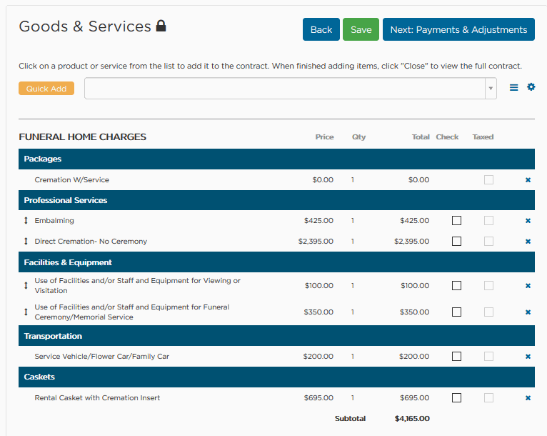 Casket showing as a refund 