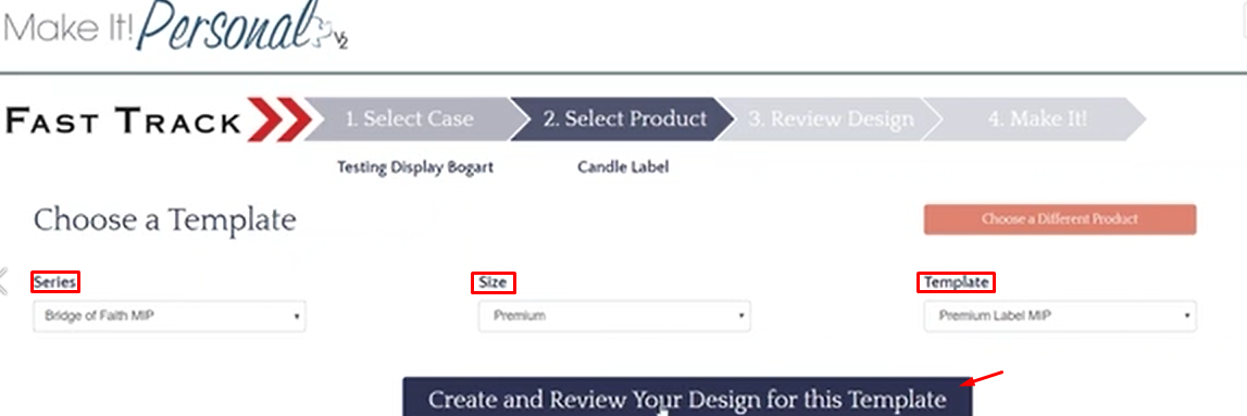 Choose a Template fields