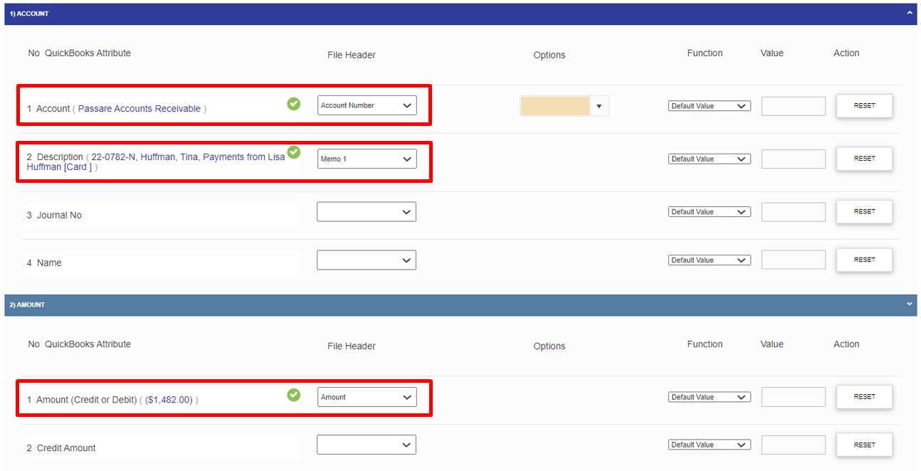 Map accounts in QuickBooks 1