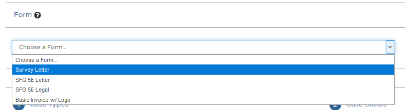 Choose a form