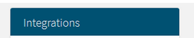 Integrations section